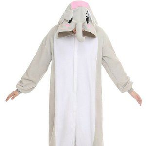 Unisex Adult Elephant Cosplay One-Piece Pajamas